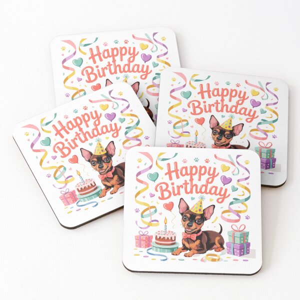 Item preview, Miniature Pinscher Birthday designed and sold by TheAnimalZ00.