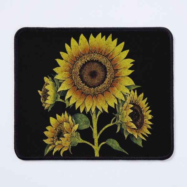 Item preview, Vintage Style Distressed Yellow Sunflower designed and sold by TackyTime.