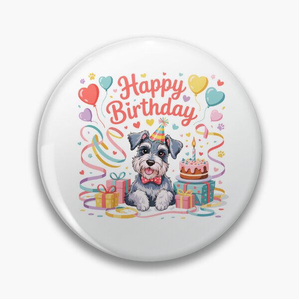 Item preview, Miniature Schnauzer Birthday designed and sold by TheAnimalZ00.