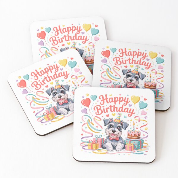 Item preview, Miniature Schnauzer Birthday designed and sold by TheAnimalZ00.