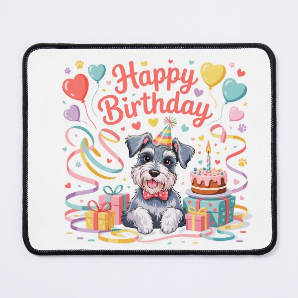 Item preview, Miniature Schnauzer Birthday designed and sold by TheAnimalZ00.