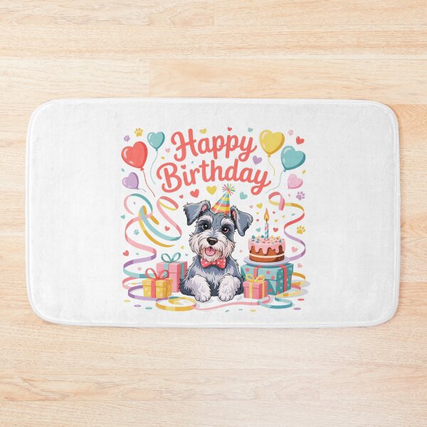 Item preview, Miniature Schnauzer Birthday designed and sold by TheAnimalZ00.