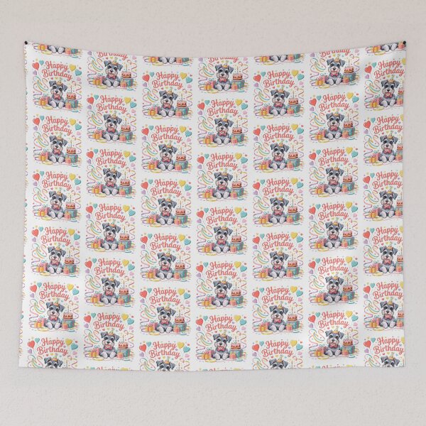 Item preview, Miniature Schnauzer Birthday designed and sold by TheAnimalZ00.