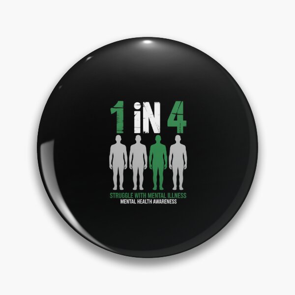 Item preview, 1 In 4 Struggle With Mental Illness Mental Health Awareness designed and sold by KarstenNoanra.