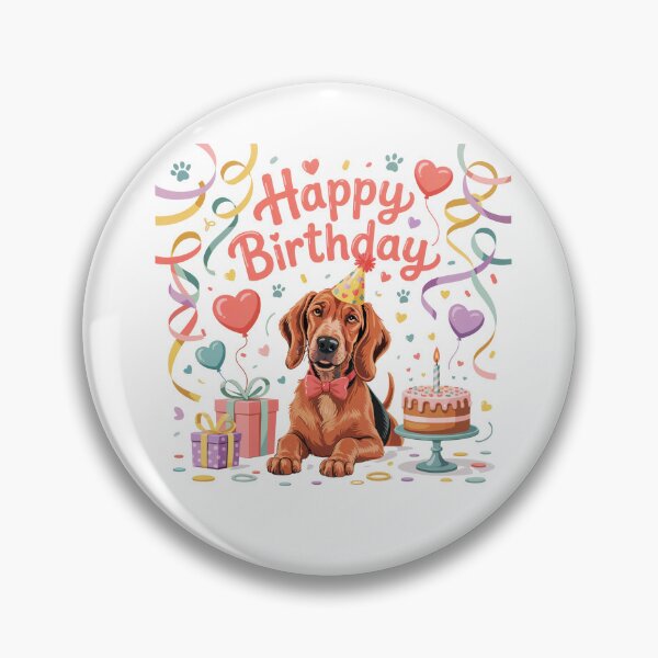 Item preview, Redbone Coonhound Birthday designed and sold by TheAnimalZ00.