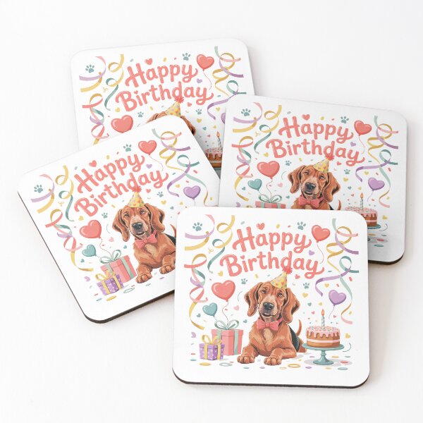 Item preview, Redbone Coonhound Birthday designed and sold by TheAnimalZ00.