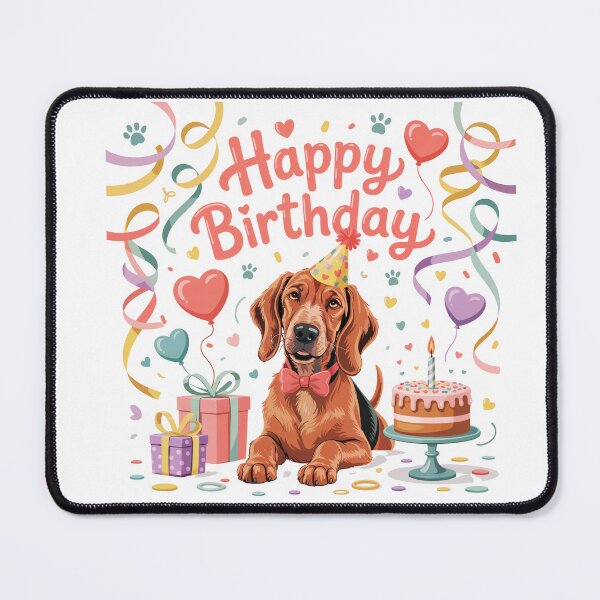 Item preview, Redbone Coonhound Birthday designed and sold by TheAnimalZ00.