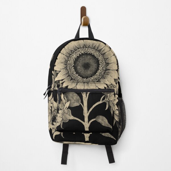 Item preview, Vintage Style Distressed Monochromatic Sunflower Black and White designed and sold by TackyTime.