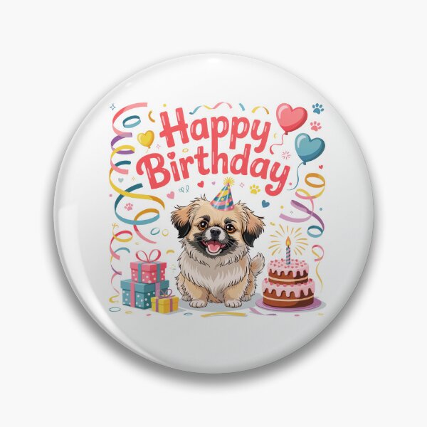 Item preview, Tibetan Spaniel Birthday designed and sold by TheAnimalZ00.