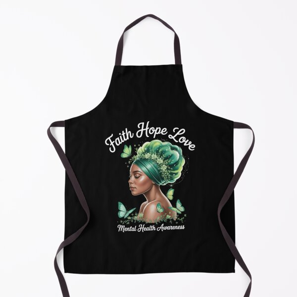 Item preview, Black Queen Faith Hope Love Green Mental Health Awareness designed and sold by KarstenNoanra.