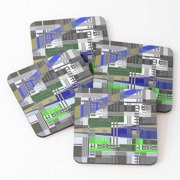 Item preview, Abstract Geometric Modern Art Grid Lock designed and sold by Sharon Schwalbe.