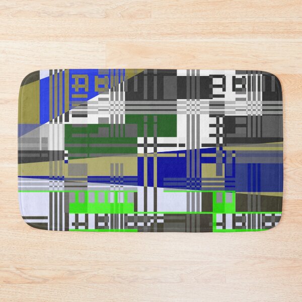 Item preview, Abstract Geometric Modern Art Grid Lock designed and sold by Sharon Schwalbe.