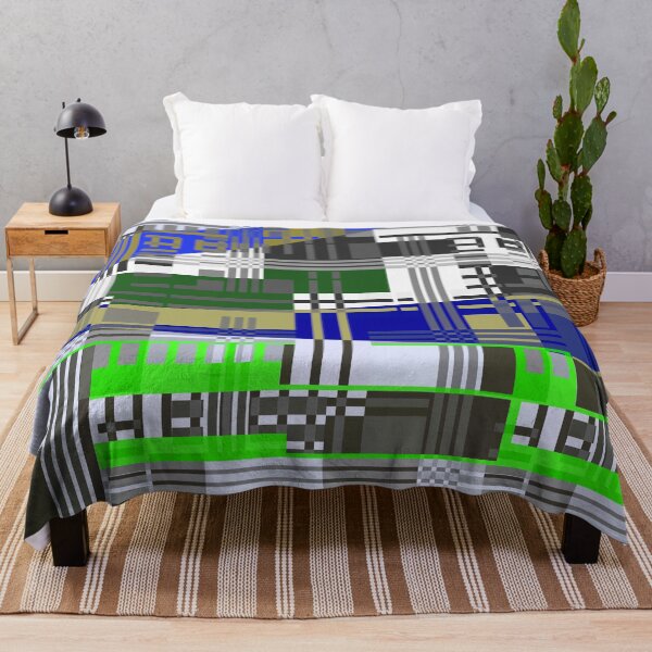 Item preview, Abstract Geometric Modern Art Grid Lock designed and sold by Sharon Schwalbe.