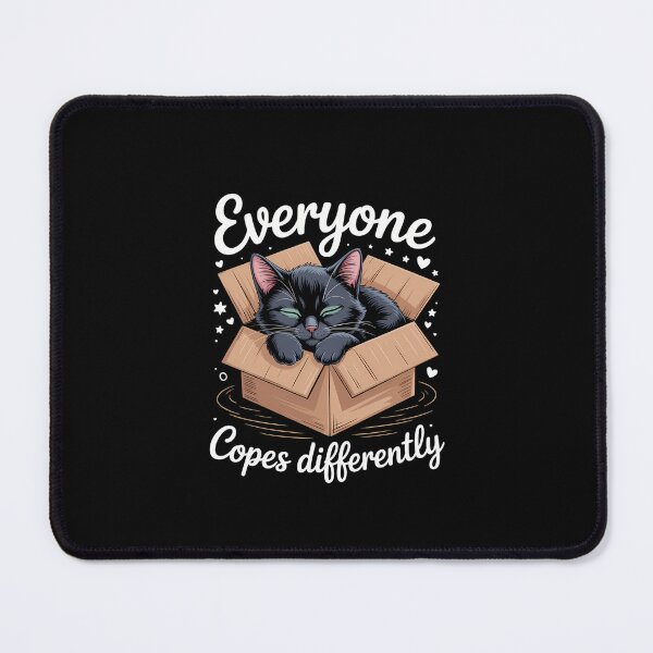 Item preview, Everyone Copes Differently Cat Napping Funny Mental Health designed and sold by KarstenNoanra.
