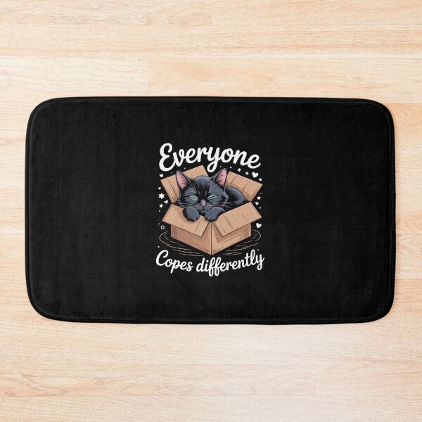Item preview, Everyone Copes Differently Cat Napping Funny Mental Health designed and sold by KarstenNoanra.