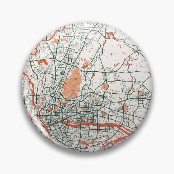 Item preview, Guangzhou City Map of Guangdong, China - Bohemian designed and sold by deMAP.