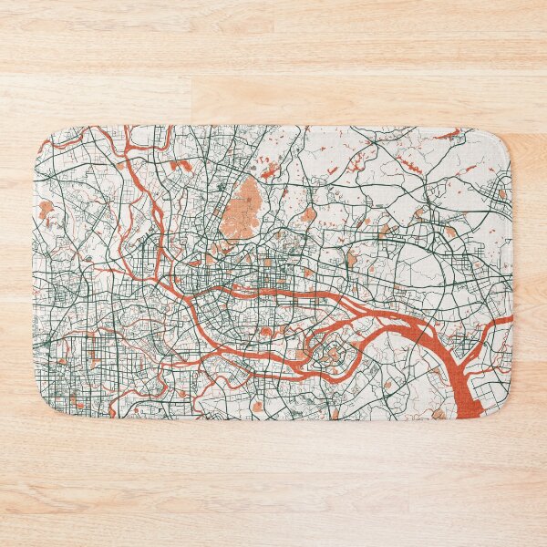 Item preview, Guangzhou City Map of Guangdong, China - Bohemian designed and sold by deMAP.