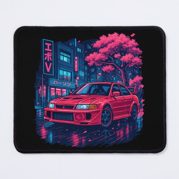 Item preview, Mitsubishi Lancer Evolution V Neon Japan designed and sold by Ahau Designs.