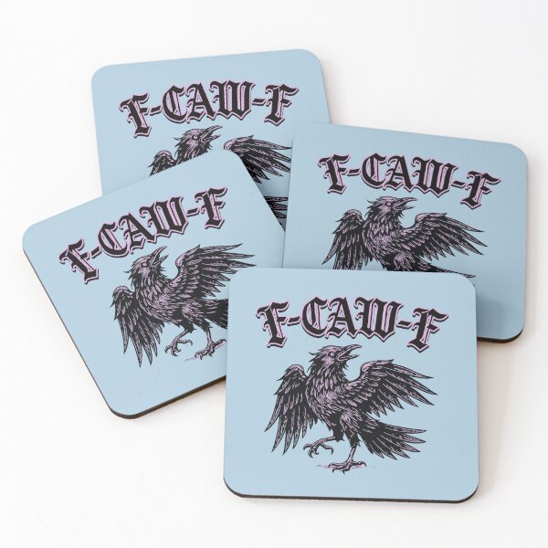 Item preview, F-CAW-F Gothic Crow Raven Caw Pun Joke Funny Saying designed and sold by NosandEdgy.