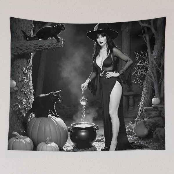 Item preview, Elvira Spooky season designed and sold by Digital Dream Art.