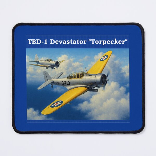 Item preview, WW2 American Aircraft TBD-1 Devastator Fighter WWII Plane Aviation designed and sold by Blok45.