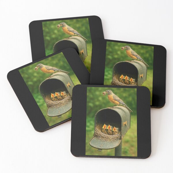Item preview, Robin Brings Worms for Hungry Hatchlings (open products to see entire image) designed and sold by CarolM.