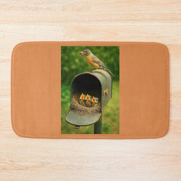 Item preview, Robin Brings Worms for Hungry Hatchlings (open products to see entire image) designed and sold by CarolM.