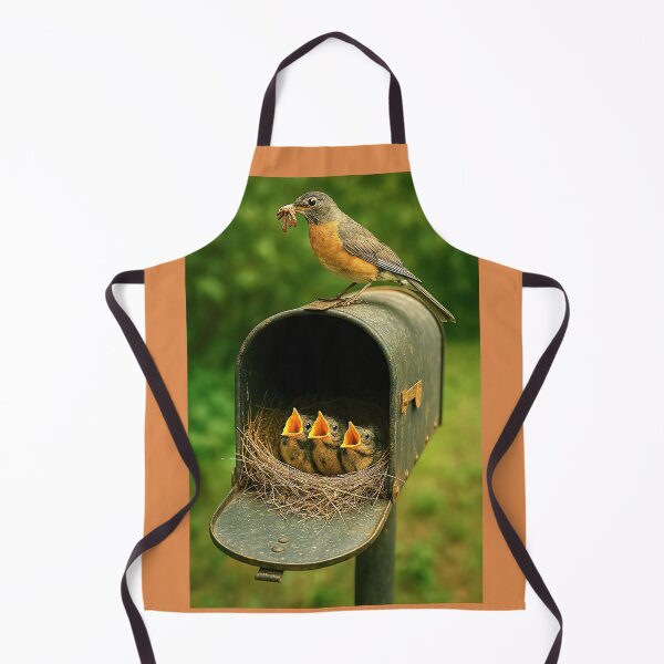 Item preview, Robin Brings Worms for Hungry Hatchlings (open products to see entire image) designed and sold by CarolM.