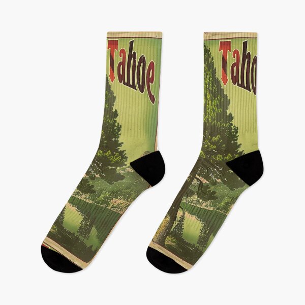 Item preview, Lake Tahoe Vintage Travel Poster – Retro Wilderness Pine Tree Art 3 designed and sold by Artlizzard.
