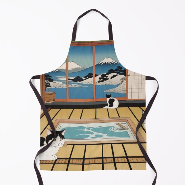 Item preview, Tatami Room Tranquility – Cats and Mt. Fuji View designed and sold by LEO'S CREATURE れおずくりーちゃー.