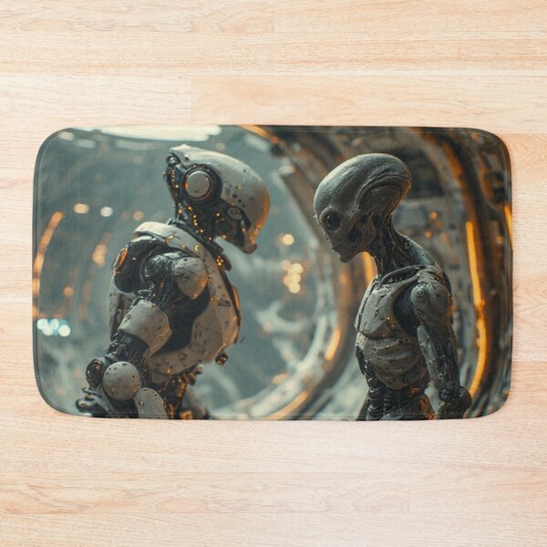 Item preview,  AI Robot Meets Alien  designed and sold by TheDarkWardrobe.
