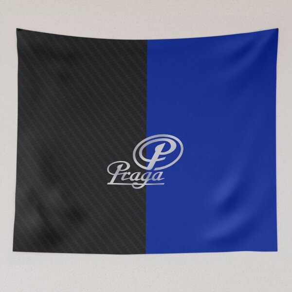 Item preview, Praga Karts - Fondo medio azul y fibra de carbono designed and sold by KartPixel by Pipstar.