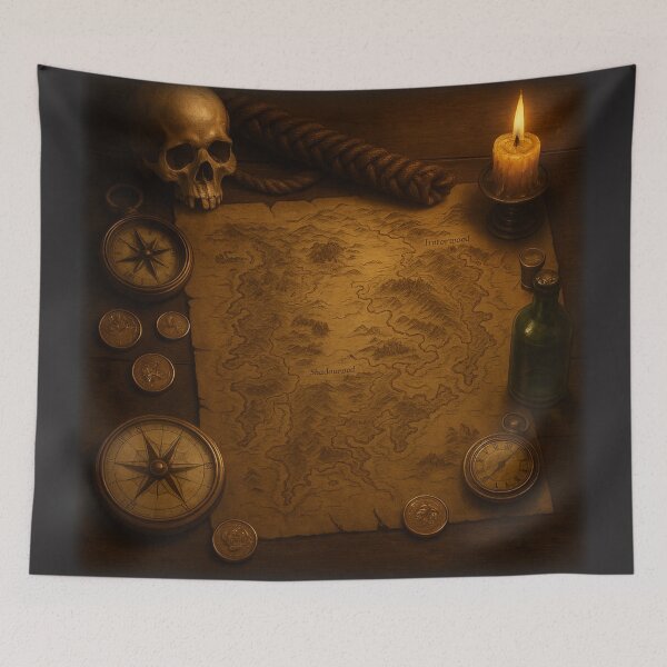 Item preview, Explorer’s Cache – Ancient Maps & Weathered Instruments designed and sold by fairmaiden7.