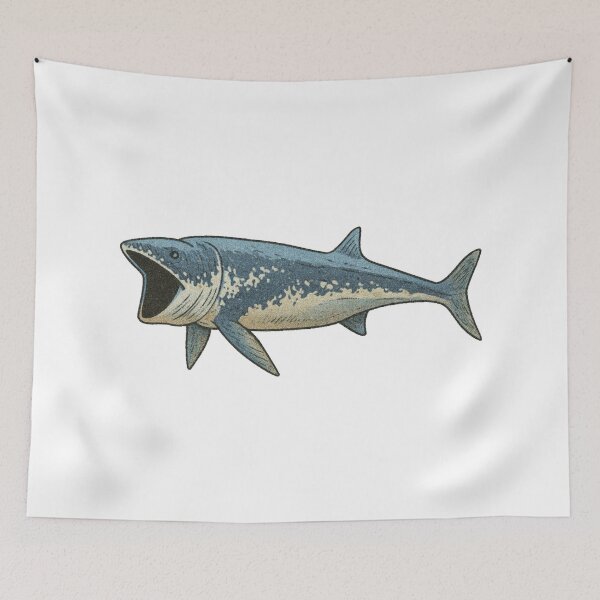 Item preview, Leedsichthys Illustration, Prehistoric Marine Reptile Ocean Art designed and sold by Vendeloc.