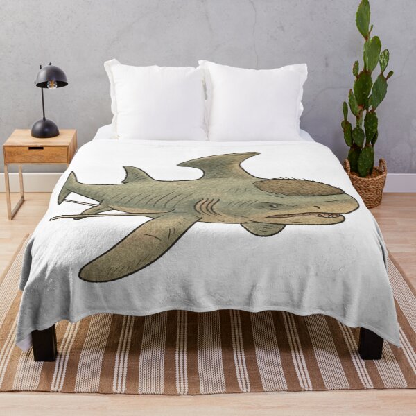 Item preview, Stethacanthus Illustration, Ancient Shark Prehistoric Fish Art designed and sold by Vendeloc.