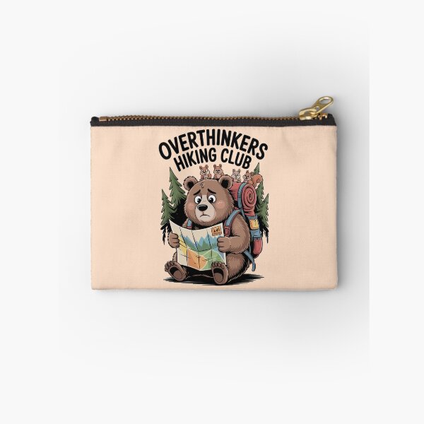 Item preview, Overthinkers Hiking Club - bear graphic designed and sold by shokA Design.