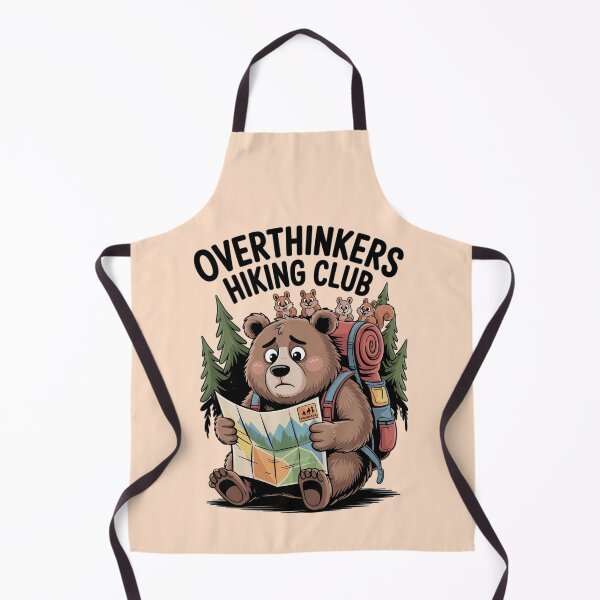Item preview, Overthinkers Hiking Club - bear graphic designed and sold by shokA Design.