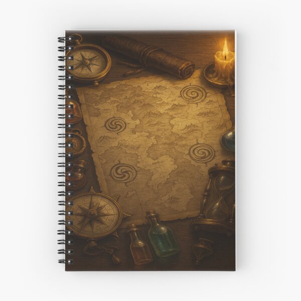Item preview, "Seafarer’s Atlas • Vintage Map & Maritime Relics Fantasy Wall Art" designed and sold by fairmaiden7.