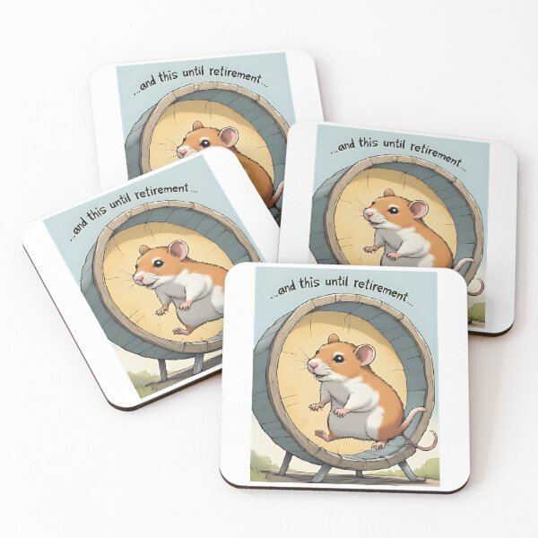 Item preview, “Hamster on the Wheel – Life Until Retirement” designed and sold by RAKO13.