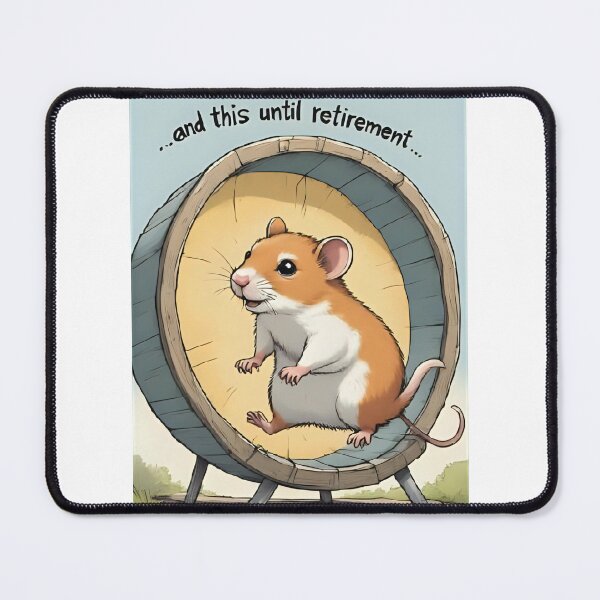Item preview, “Hamster on the Wheel – Life Until Retirement” designed and sold by RAKO13.