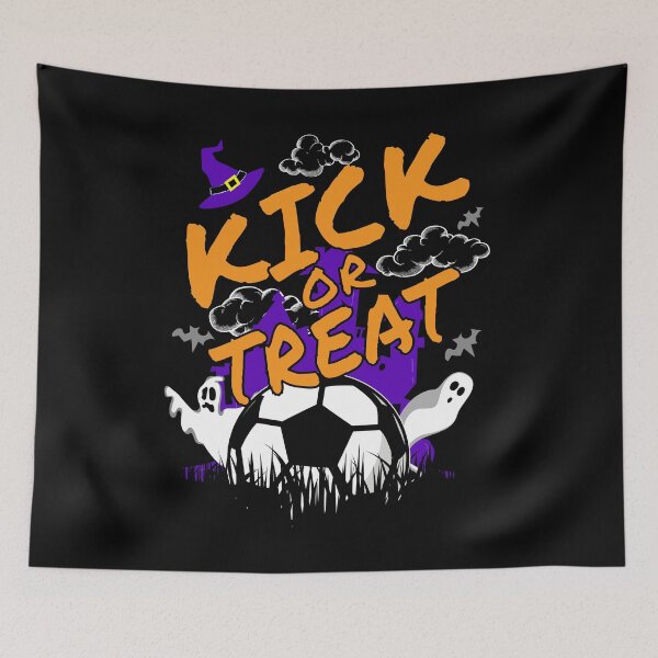 Item preview, Halloween Soccer Player, Funny, KICK or Treat designed and sold by EstelleStar.