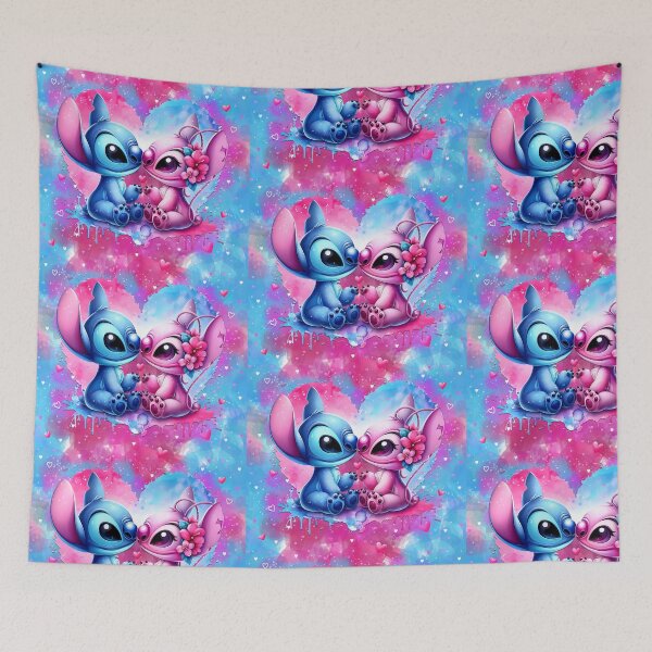 Item preview, Stitch and Angel w Background designed and sold by frosticakes.