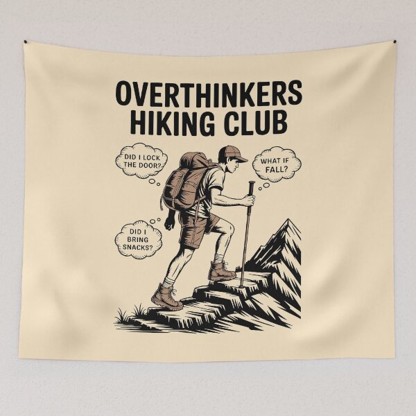 Item preview, Overthinkers Hiking Club  designed and sold by shokA Design.