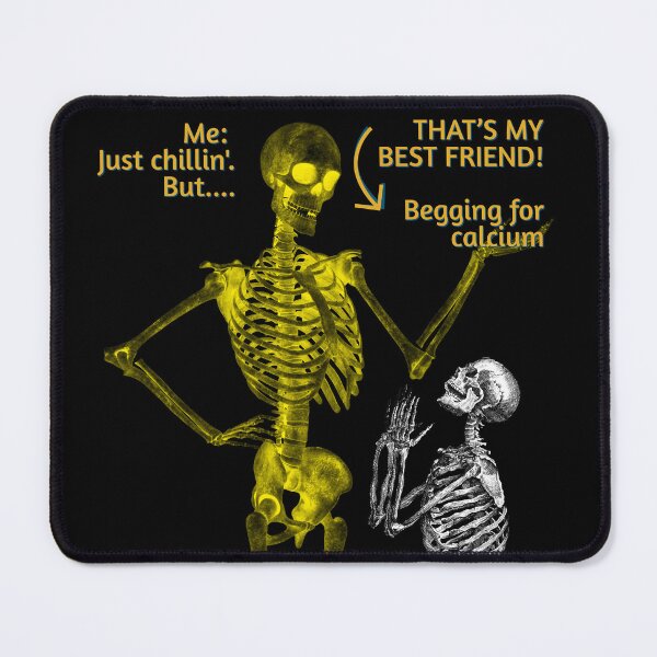 Item preview, Funny Skeleton Duo – Humor Halloween Design designed and sold by TheGiggleBliss.