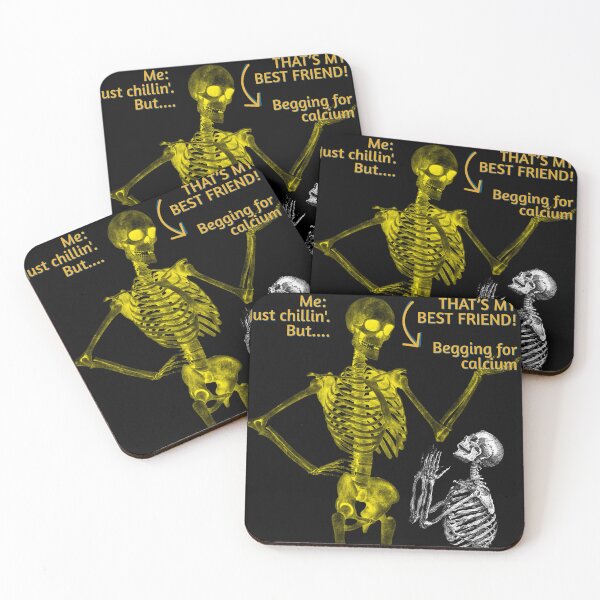Item preview, Funny Skeleton Duo – Humor Halloween Design designed and sold by TheGiggleBliss.