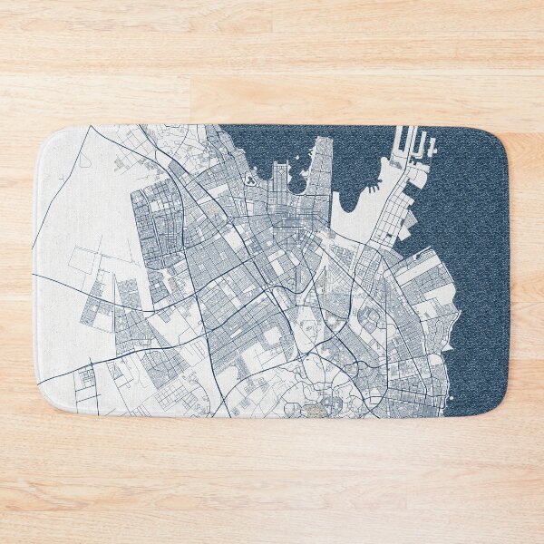 Item preview, Dammam City Map of Saudi Arabia - Coastal designed and sold by deMAP.
