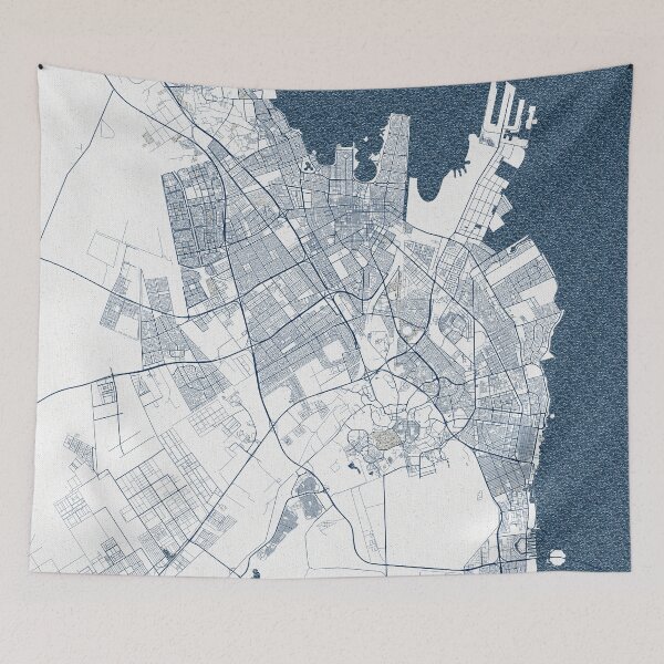 Item preview, Dammam City Map of Saudi Arabia  - Coastal designed and sold by deMAP.
