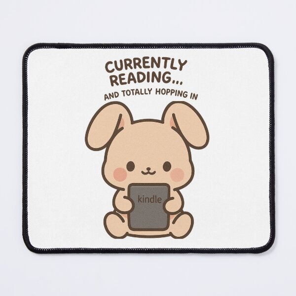 Item preview, Cute Kawaii Bunny with Kindle designed and sold by Tropical art.
