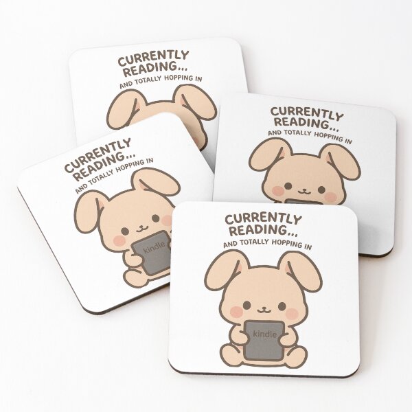 Item preview, Cute Kawaii Bunny with Kindle designed and sold by Tropical art.