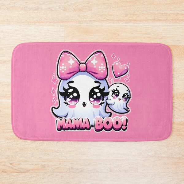 Item preview, Mama Boo – Cute Kawaii Ghost with Pink Bow Halloween Art designed and sold by FestiveFind.